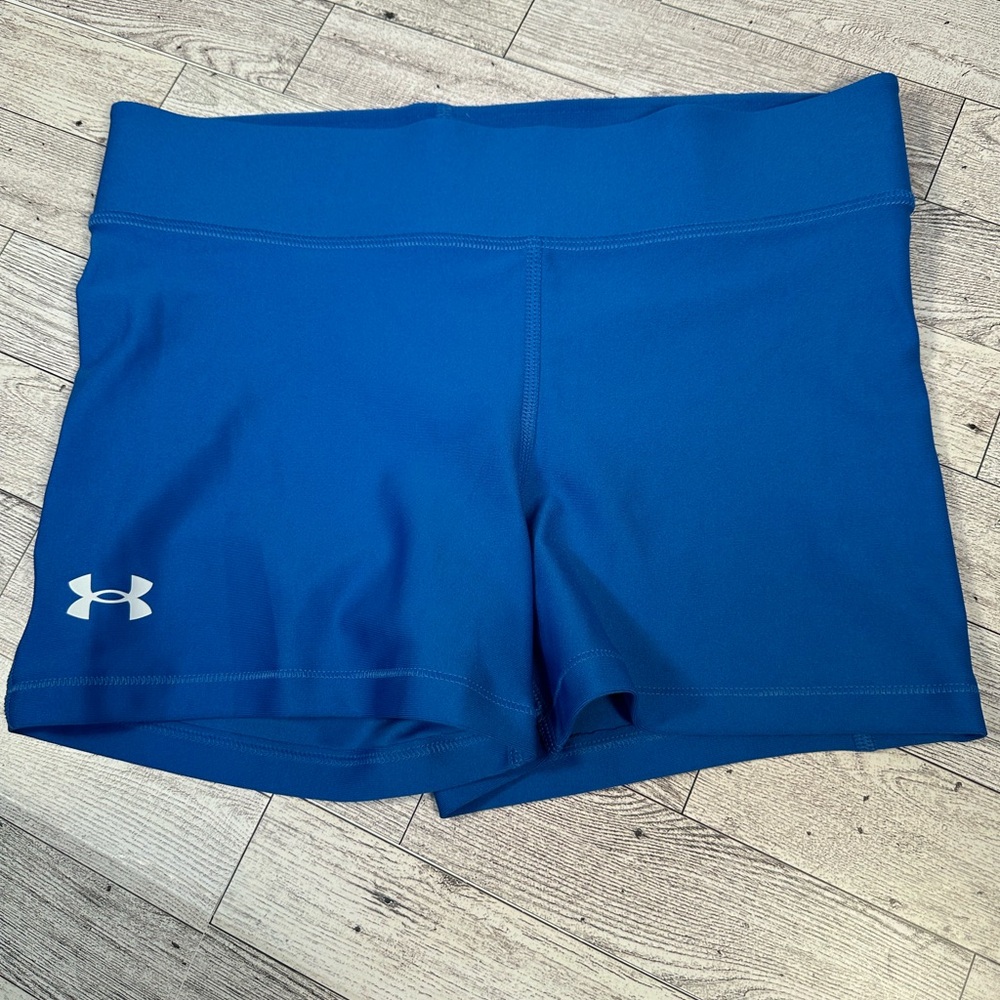 Under Armour running shorts bright blue size Medium